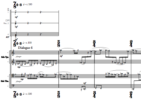 snapshot of score of Invisible Cities